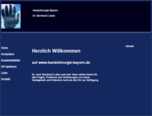 Tablet Screenshot of handchirurgie-bayern.de